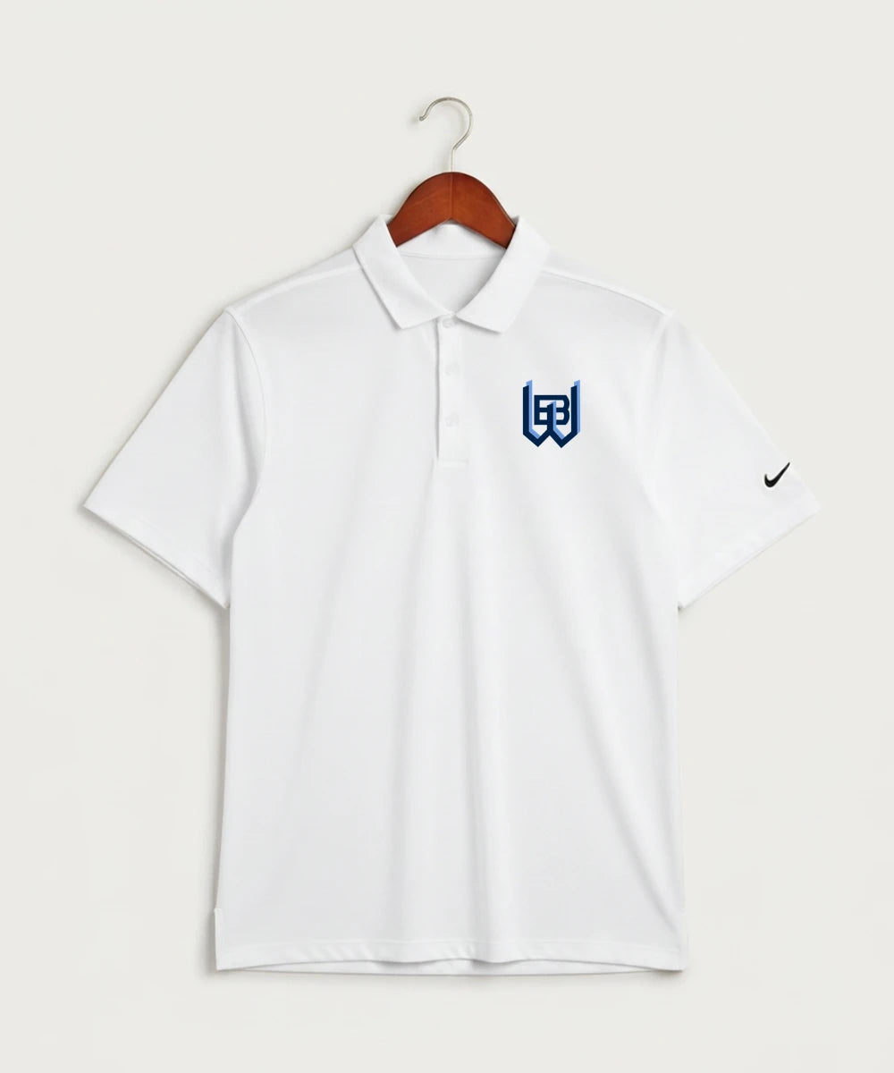 West Bend West High School Football - White Polo - Left Chest