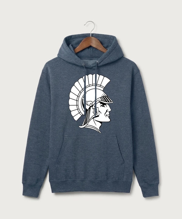 GF E2E Test 10 Player Packs - Heather Navy Port & Co Core Fleece Pullover Hooded Sweatshirt. PC78H