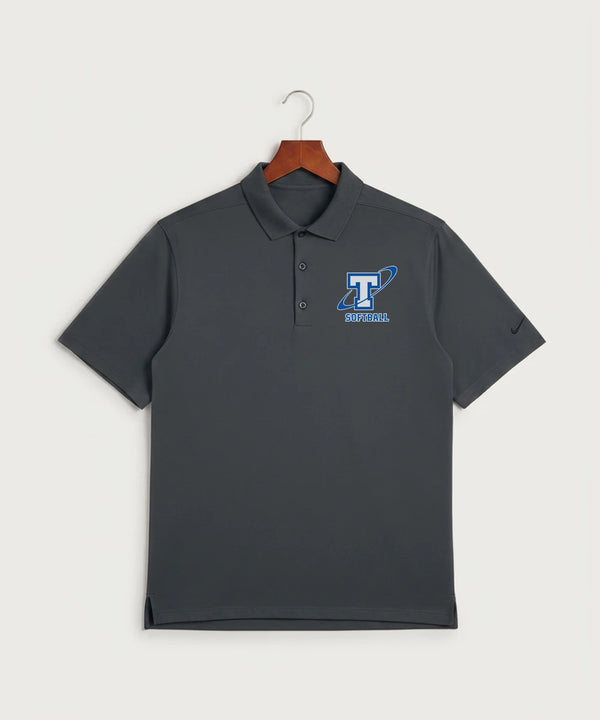 Papillion La Vista South Titan Softball Team Store - Anthracite Polo - Left Chest