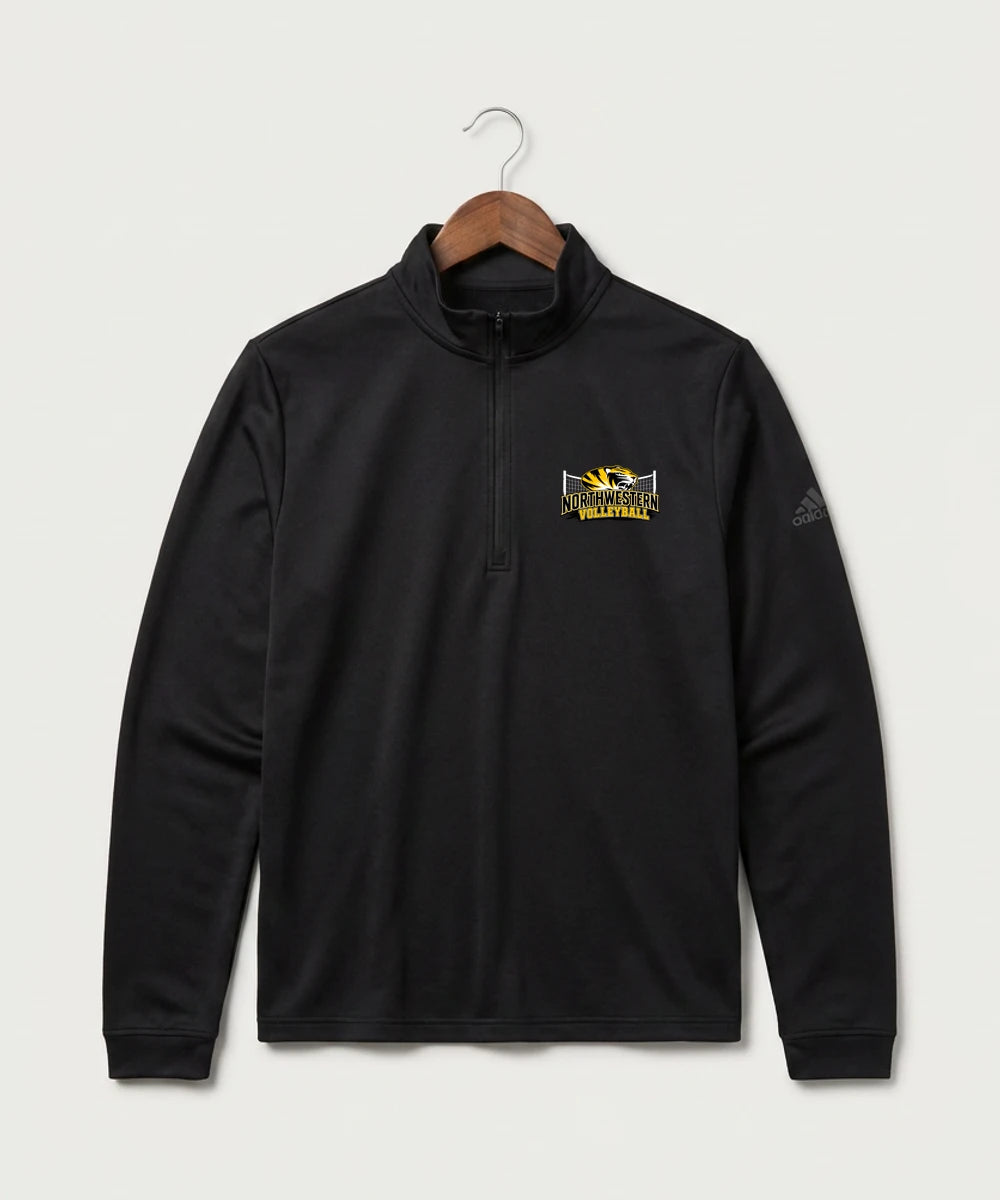 Northwestern Volleyball - Black Men's Ultimate365 Lightweight Quarter-Zip Pullover