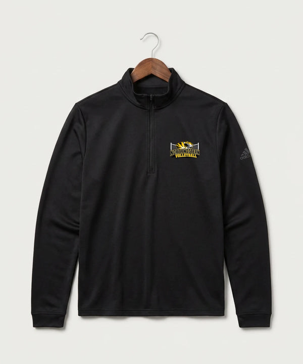 Northwestern Volleyball - Black Men's Ultimate365 Lightweight Quarter-Zip Pullover