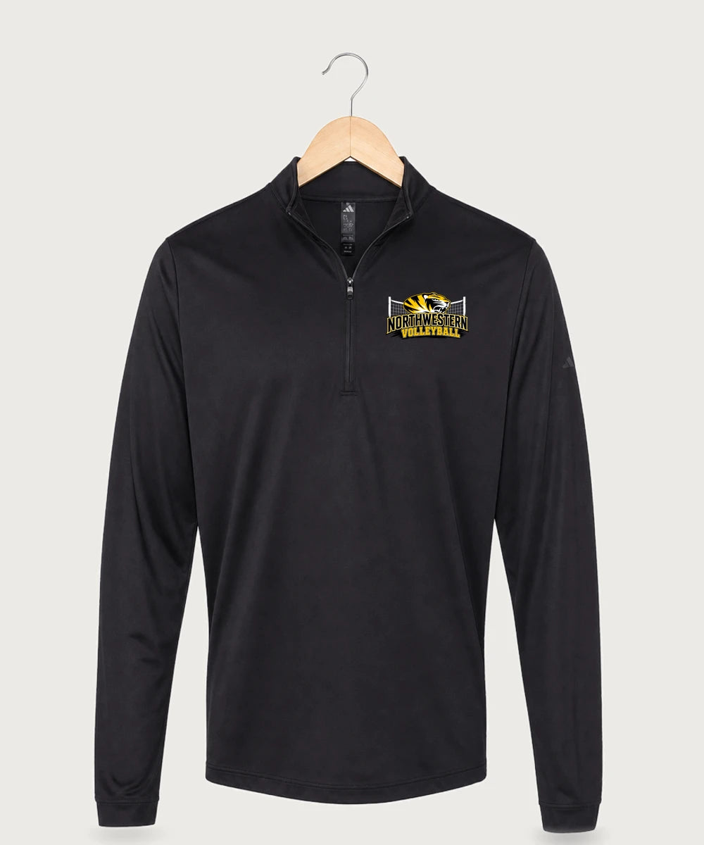 Northwestern Volleyball - Black Men's Ultimate365 Lightweight Quarter-Zip Pullover