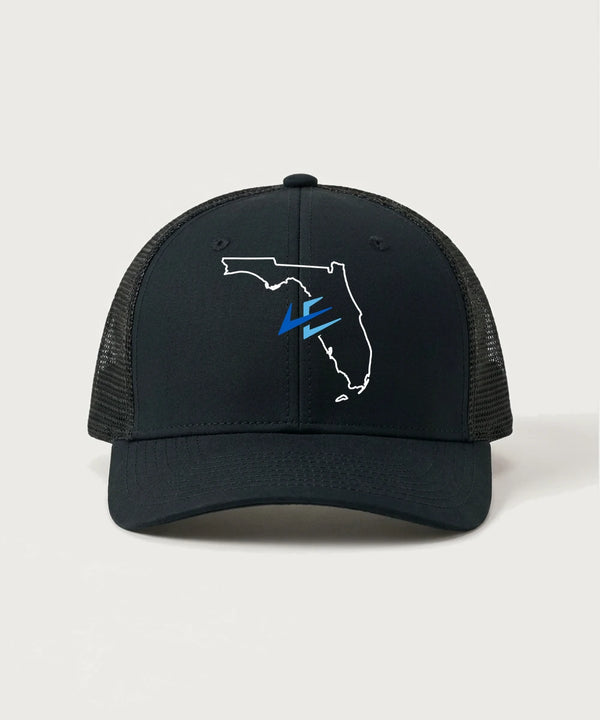 Leading Edge Florida Team Store - Black/ Black Sport-Tek Club Trucker Cap STC46
