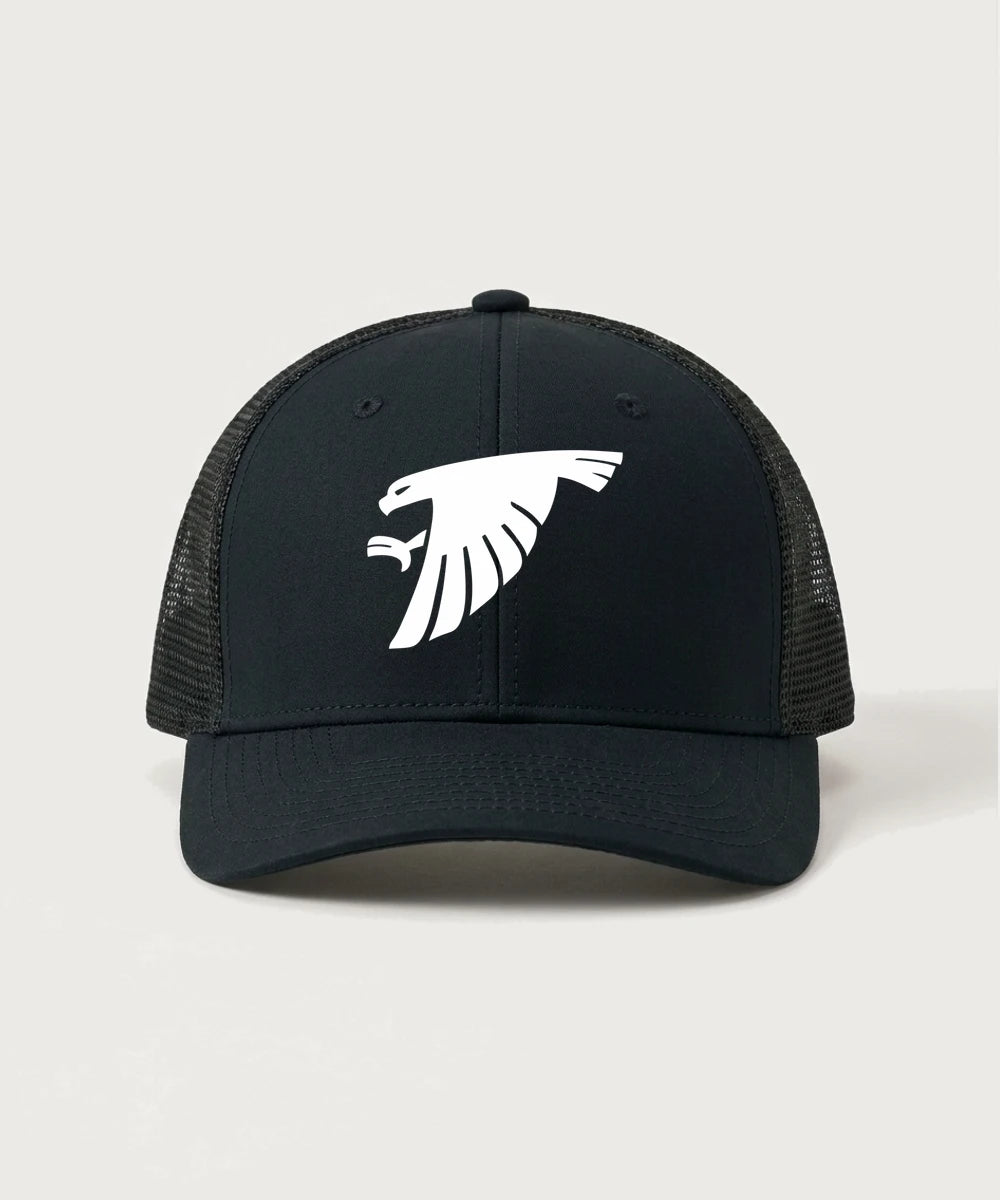 Sauk Valley Community College Basketball Team Store - Black/ Black Sport-Tek Club Trucker Cap STC46