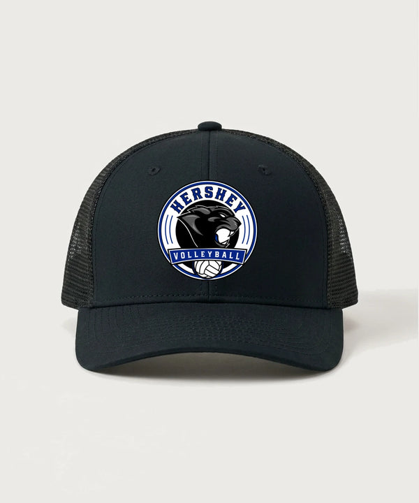 Hershey High School Volleyball Team Store - Black/ Black Sport-Tek Club Trucker Cap STC46