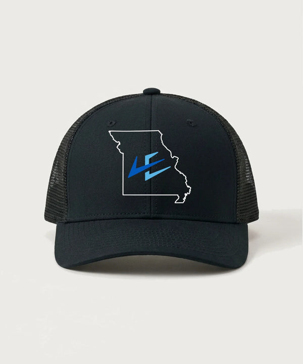 Leading Edge Missouri Team Store - Black/ Black Sport-Tek Club Trucker Cap STC46
