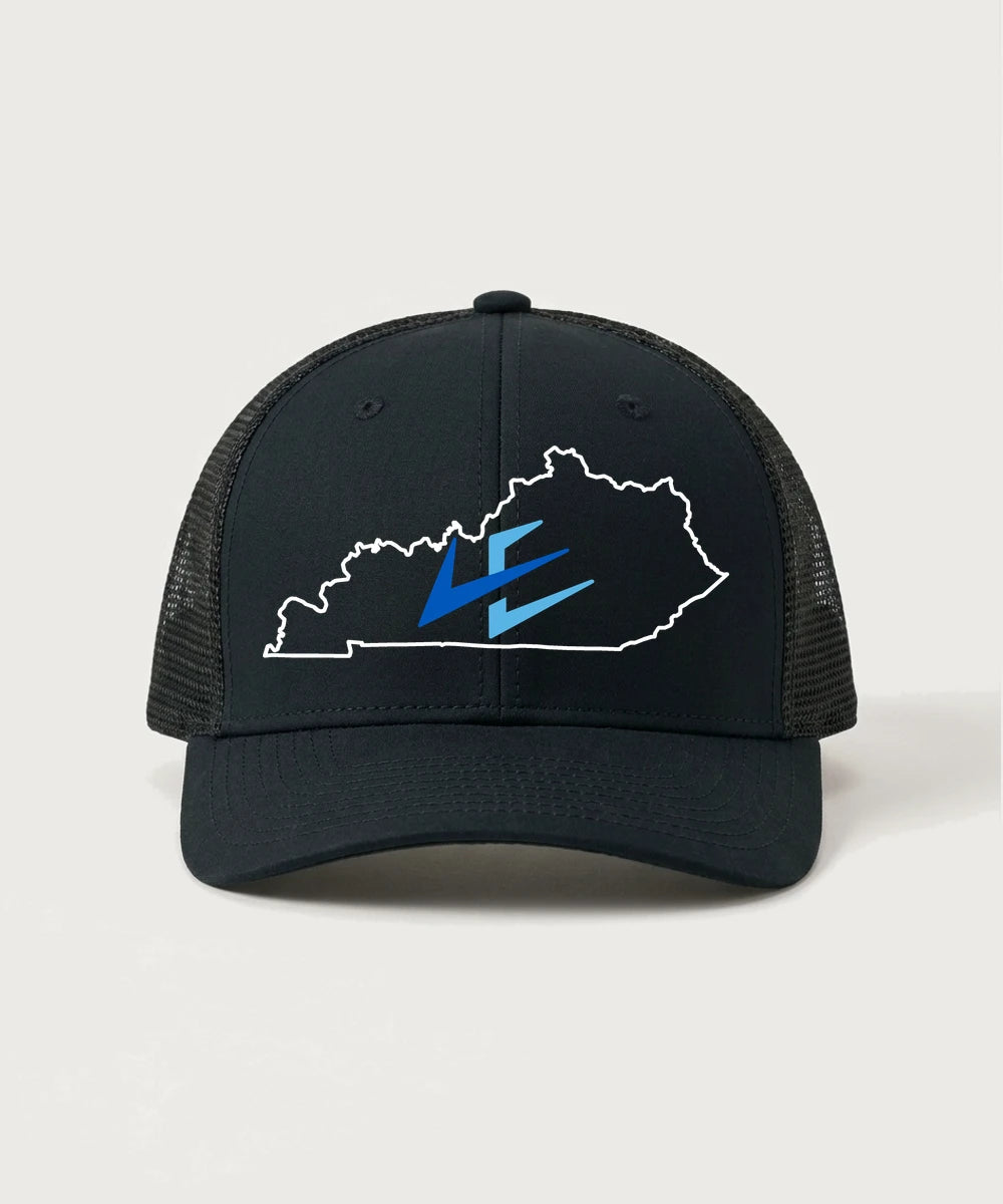 Leading Edge Kentucky Team Store - Black/ Black Sport-Tek Club Trucker Cap STC46