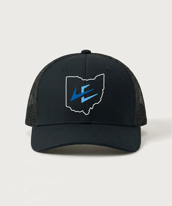 Leading Edge Ohio Team Store - Black/ Black Sport-Tek Club Trucker Cap STC46