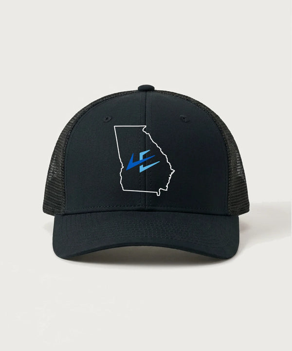Leading Edge Georgia Team Store - Black/ Black Sport-Tek Club Trucker Cap STC46