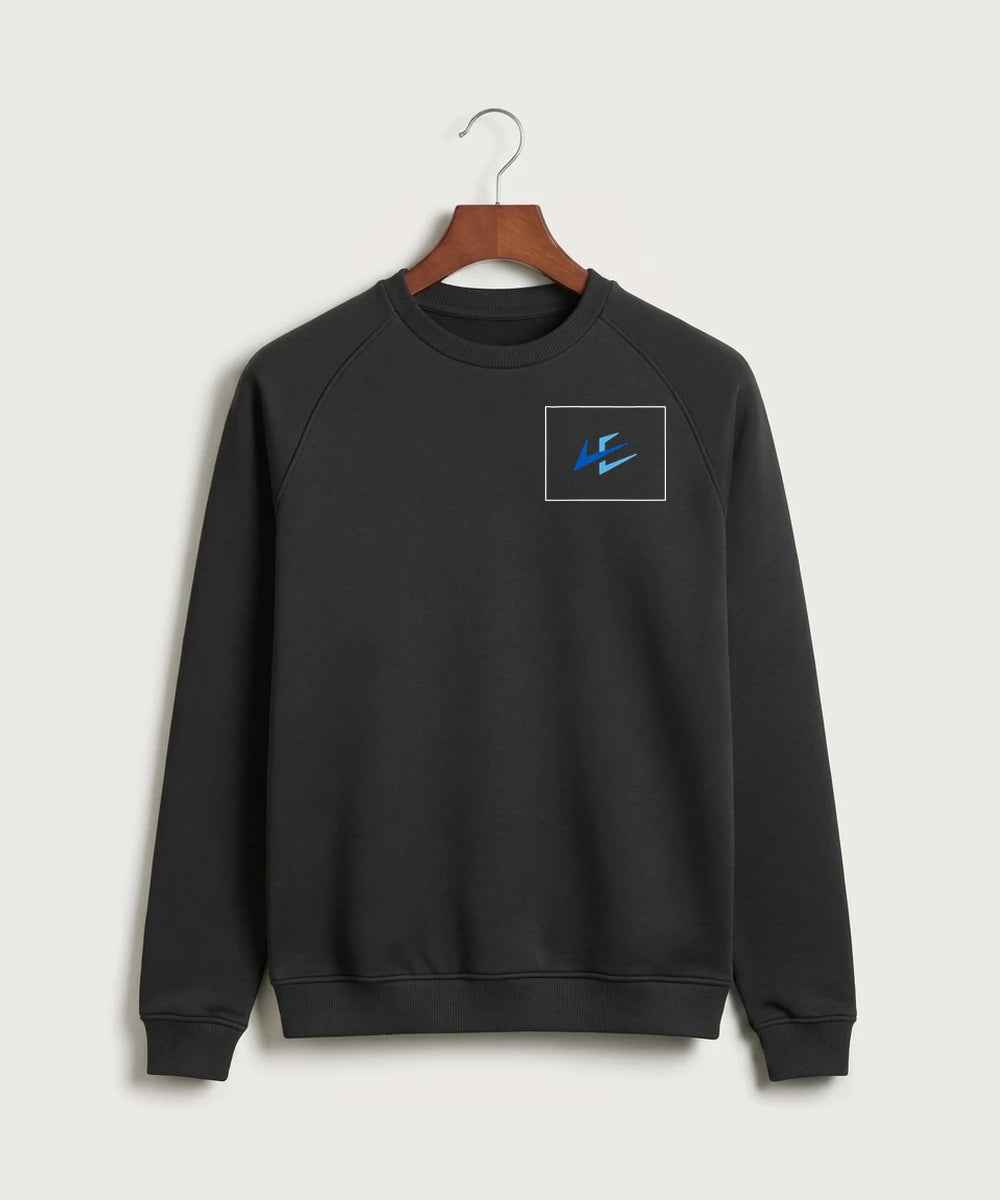Leading Edge Wyoming Team Store - Black Crewneck - Left Chest