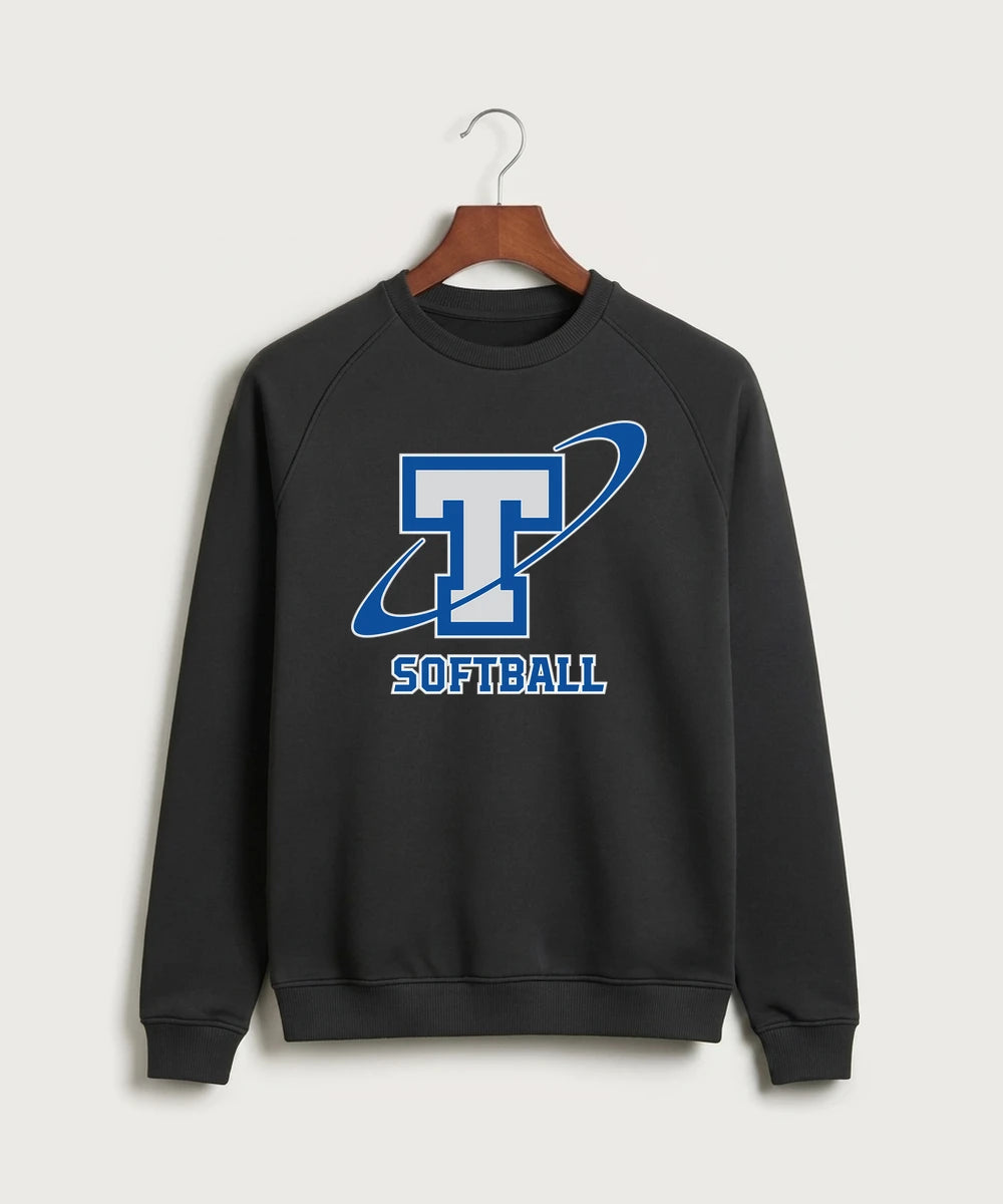Papillion La Vista South Titan Softball Team Store - Black Crewneck
