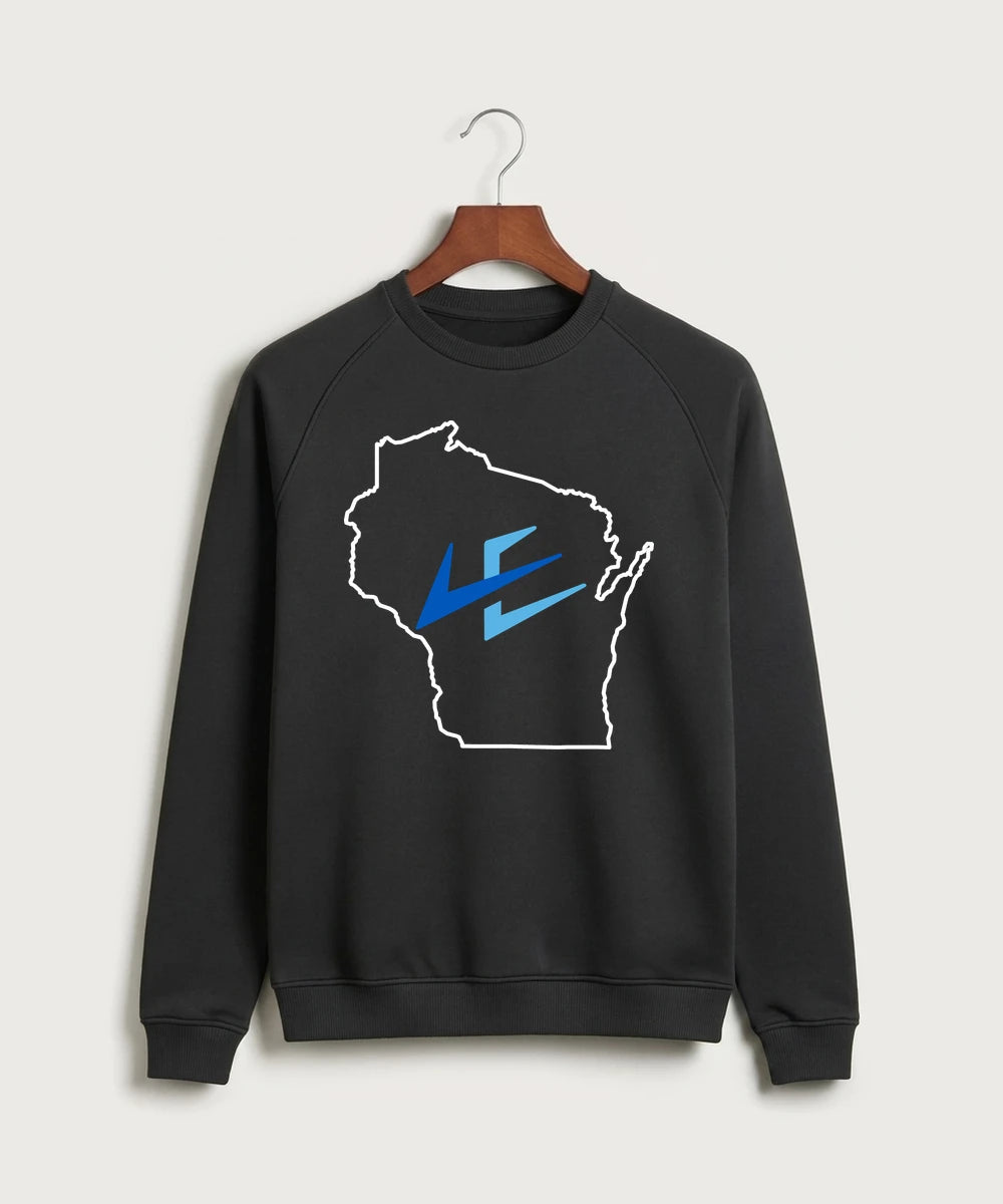 Leading Edge Wisconsin Team Store - Black Crewneck