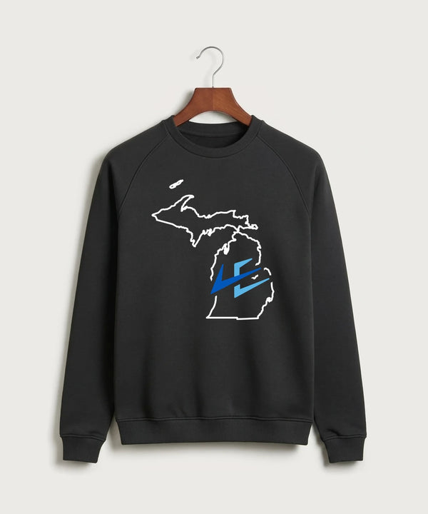 Leading Edge Michigan Team Store - Black Crewneck