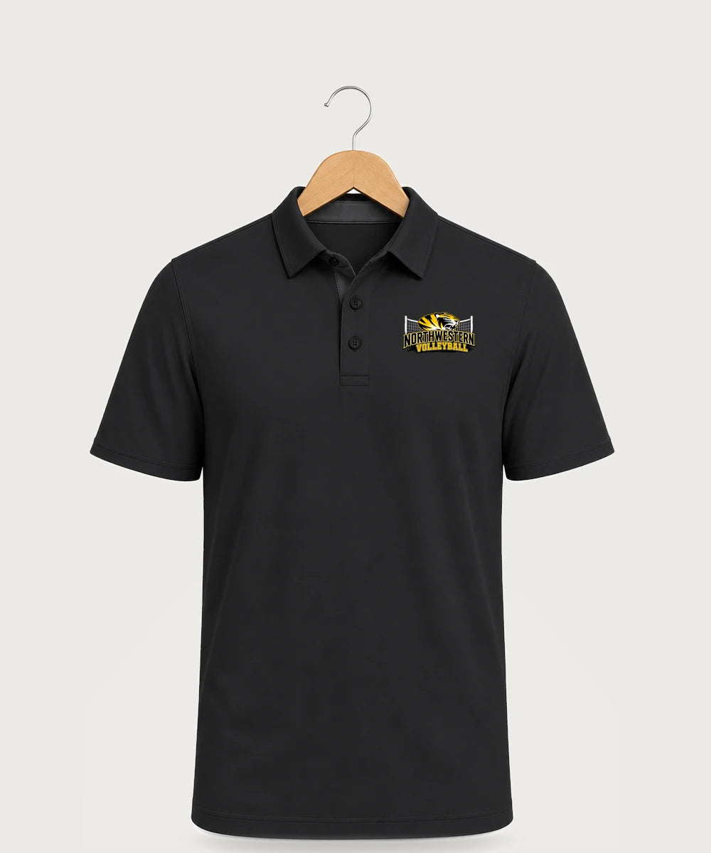 Northwestern Volleyball - Black Polo