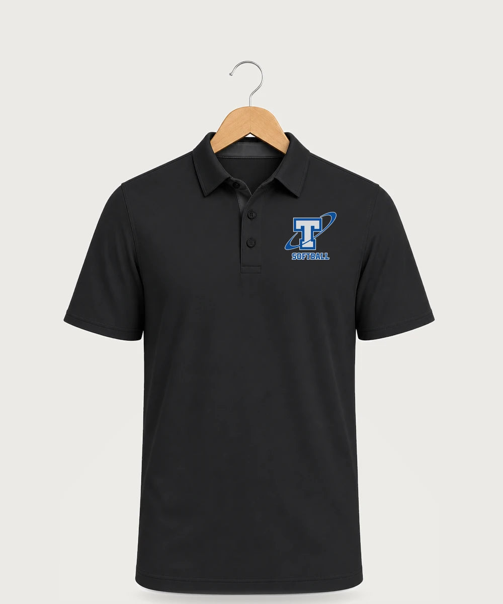 Papillion La Vista South Titan Softball Team Store - Black Polo