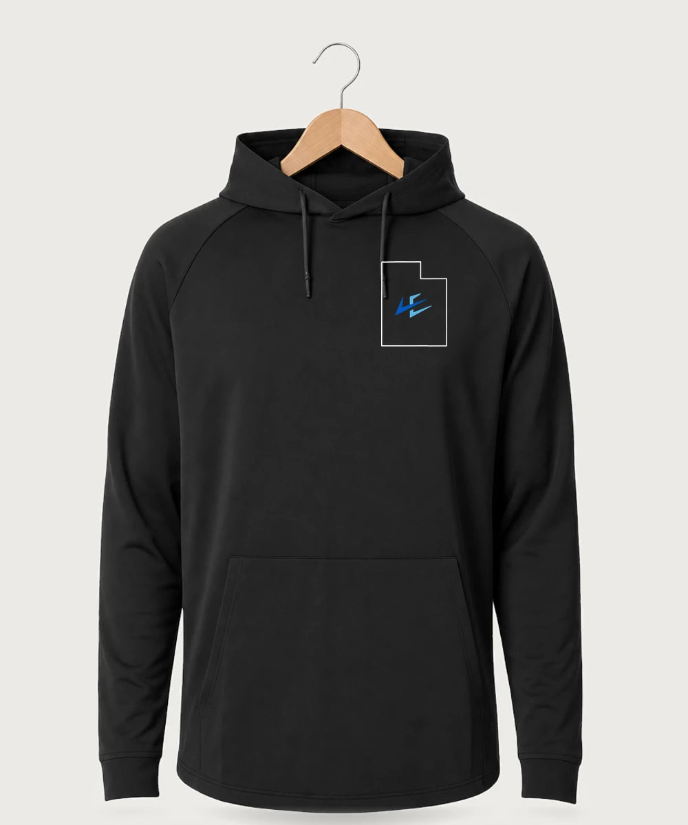 Leading Edge Utah Team Store - Black Hoodie - Left Chest