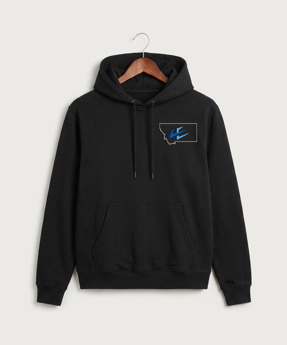 Leading Edge Montana Team Store - Black Hoodie Value - Left Chest