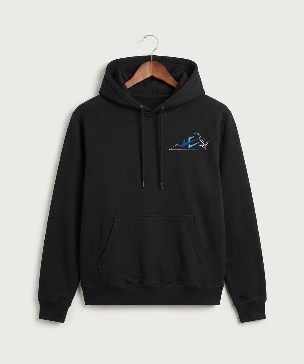 Leading Edge Virginia Team Store - Black Hoodie Value - Left Chest