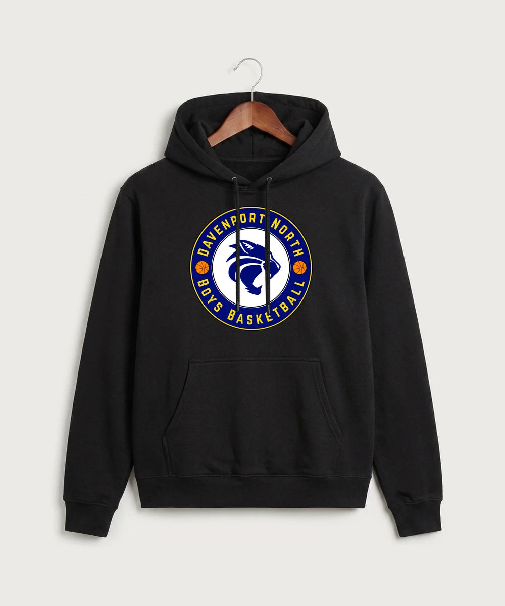 Davenport North High School Basketball Team Store - Black Hoodie Value