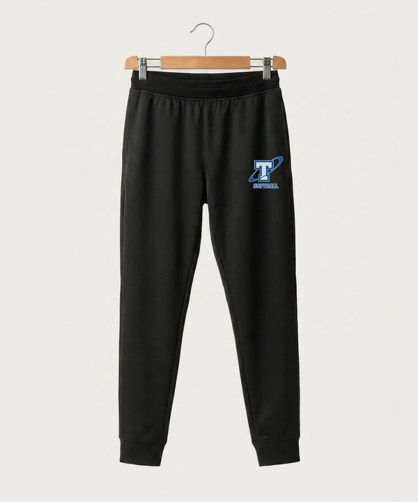 Papillion La Vista South Titan Softball Team Store - Black Jogger - Left Leg