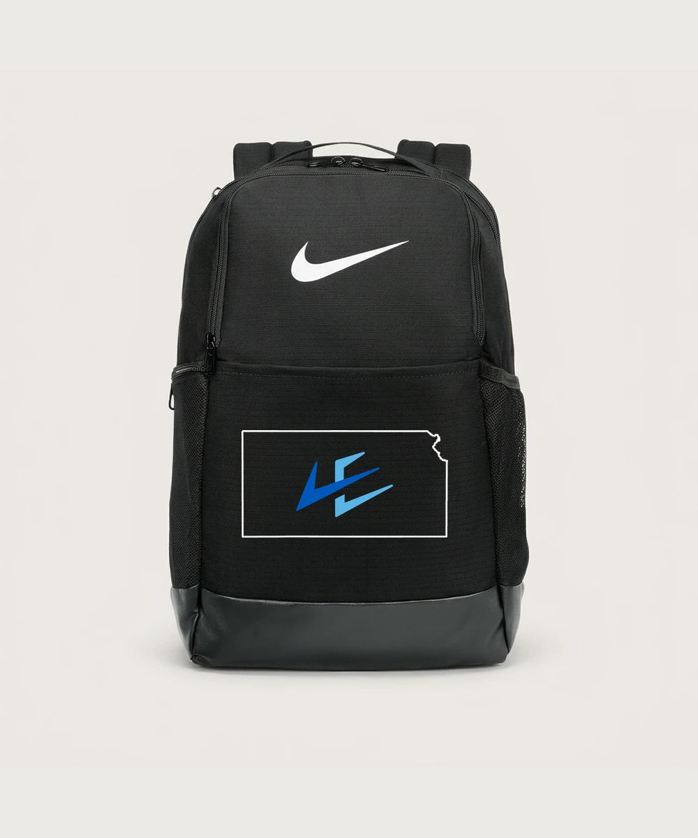 Leading Edge Kansas Team Store - Black Nike Brasilia Medium Backpack NKDH7709
