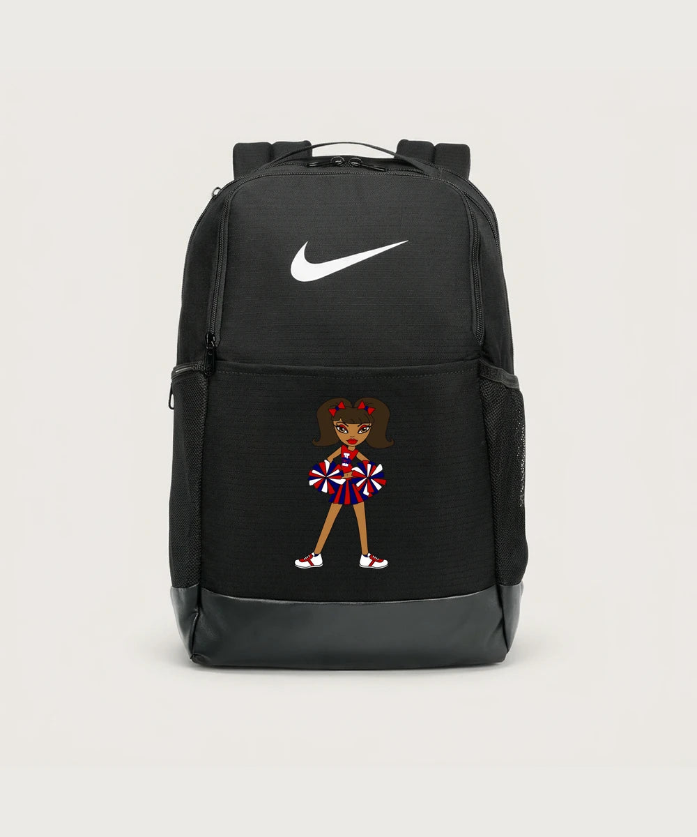 Independence High School Cheer Team - Black Nike Brasilia Medium Backpack NKDH7709