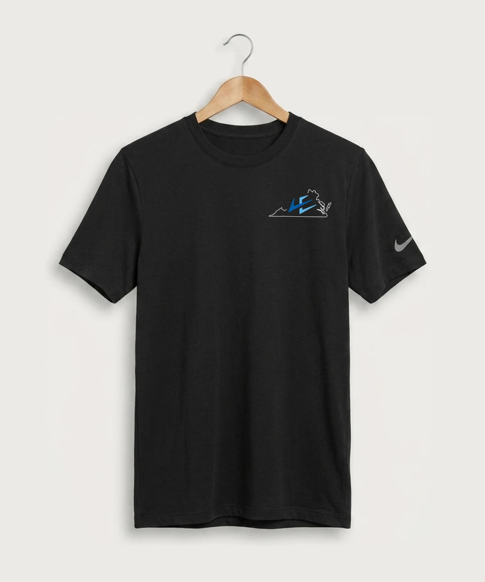 Leading Edge Virginia Team Store - Black Nike Swoosh Sleeve rLegend Tee NKDX8730