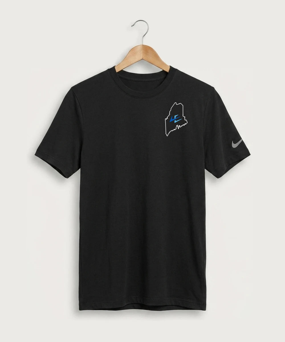 Leading Edge Maine Team Store - Black Nike Swoosh Sleeve rLegend Tee NKDX8730