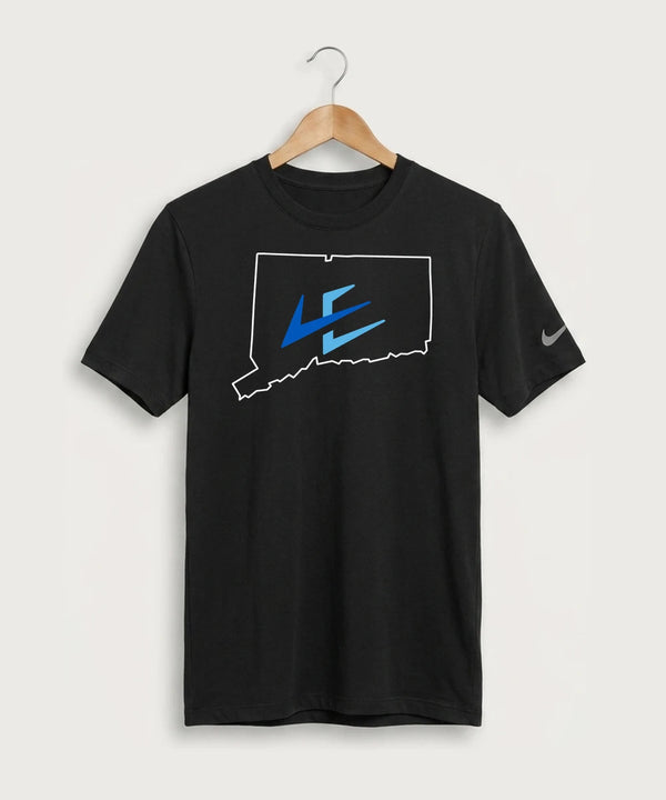 Leading Edge Connecticut Team Store - Black Nike Swoosh Sleeve rLegend Tee NKDX8730