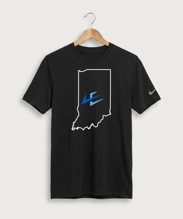 Leading Edge Indiana Team Store - Black Nike Swoosh Sleeve rLegend Tee NKDX8730