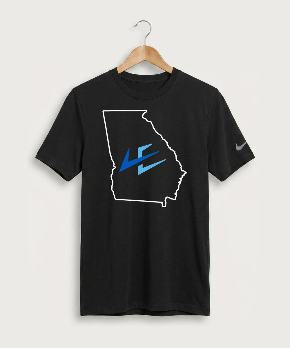Leading Edge Georgia Team Store - Black Nike Swoosh Sleeve rLegend Tee NKDX8730