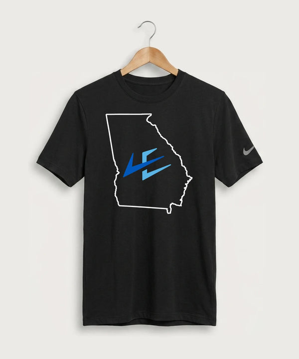Leading Edge Georgia Team Store - Black Nike Swoosh Sleeve rLegend Tee NKDX8730