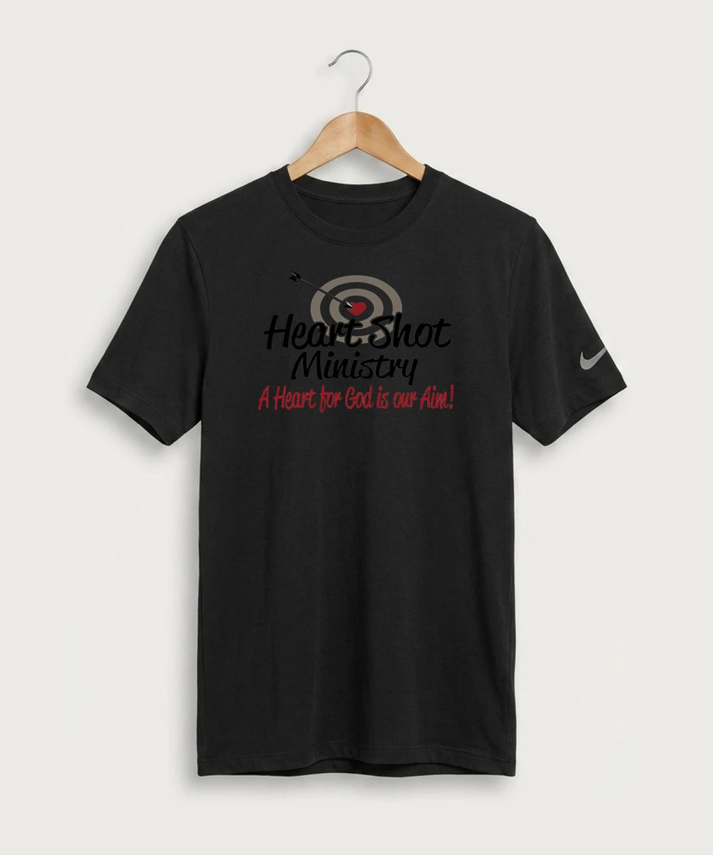 Heart Shot Ministry Archery Team Store - Black Nike Swoosh Sleeve rLegend Tee NKDX8730