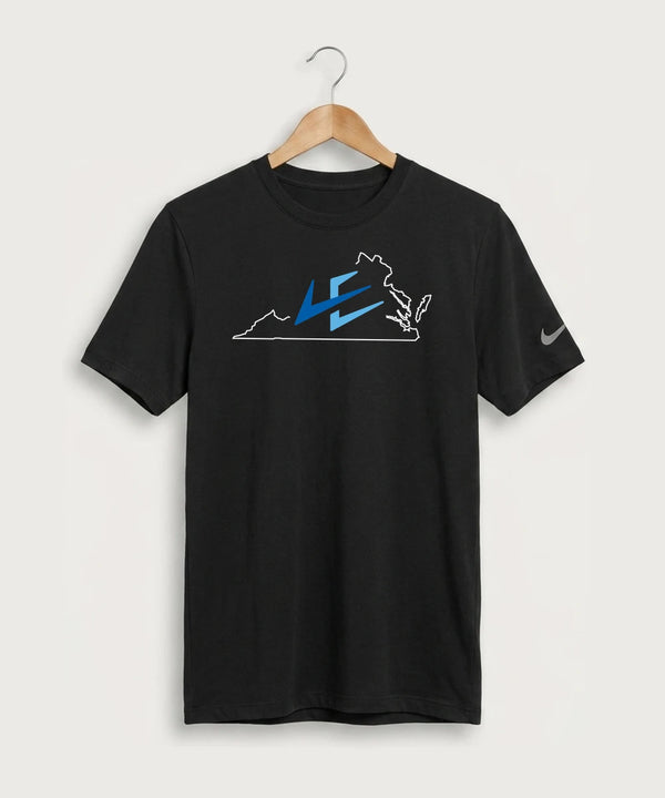 Leading Edge Virginia Team Store - Black Nike Swoosh Sleeve rLegend Tee NKDX8730