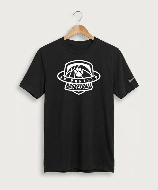 Jr Panther Basketball - Black Nike Swoosh Sleeve rLegend Tee NKDX8730