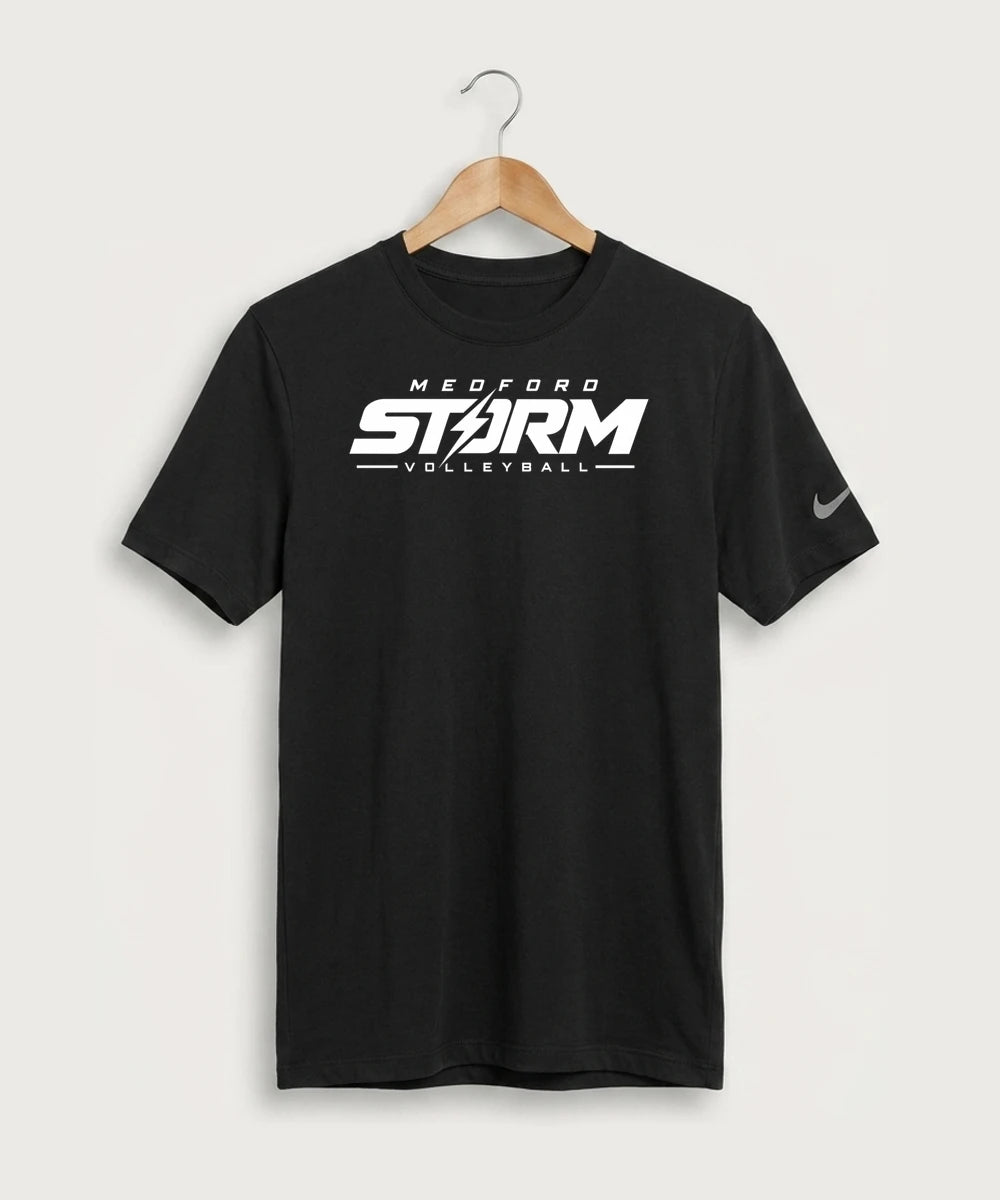 Medford Storm High School Volleyball Team Store - Black Nike Swoosh Sleeve rLegend Tee NKDX8730