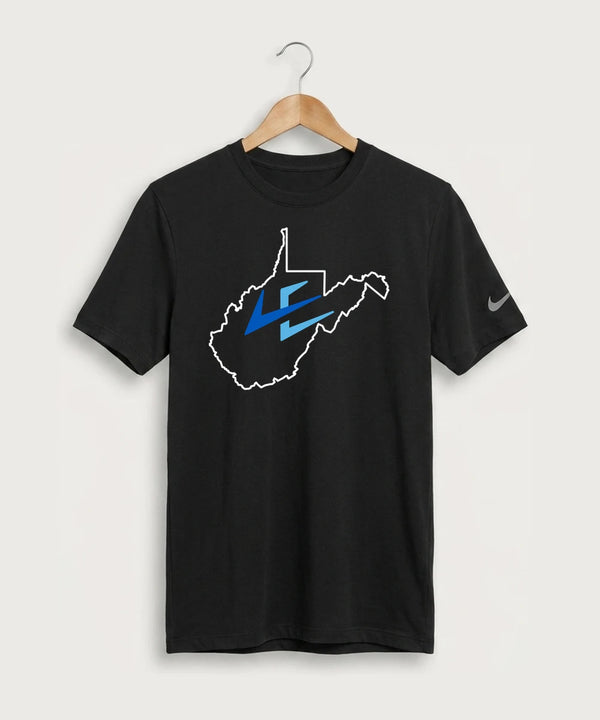 Leading Edge West Virginia Team Store - Black Nike Swoosh Sleeve rLegend Tee NKDX8730