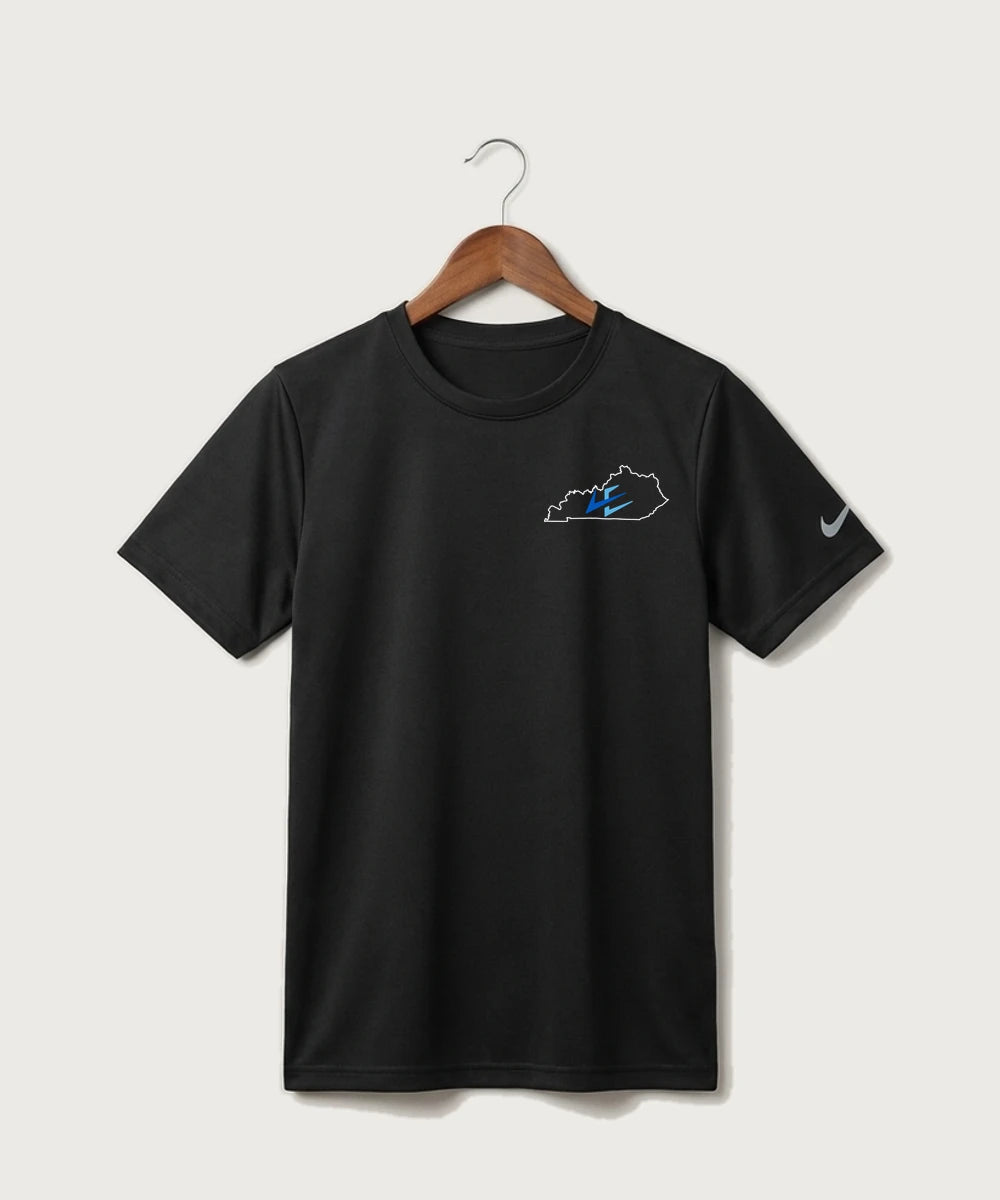 Leading Edge Kentucky Team Store - Black Nike Youth Swoosh Sleeve rLegend Tee NKDX8787