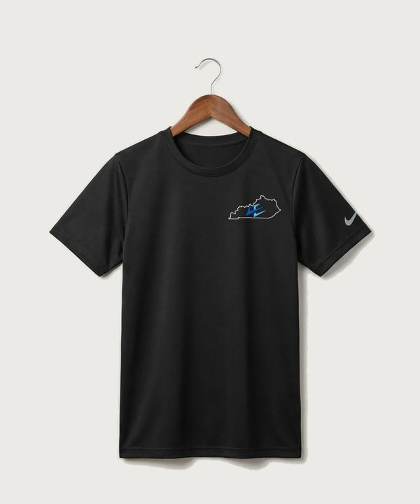 Leading Edge Kentucky Team Store - Black Nike Youth Swoosh Sleeve rLegend Tee NKDX8787