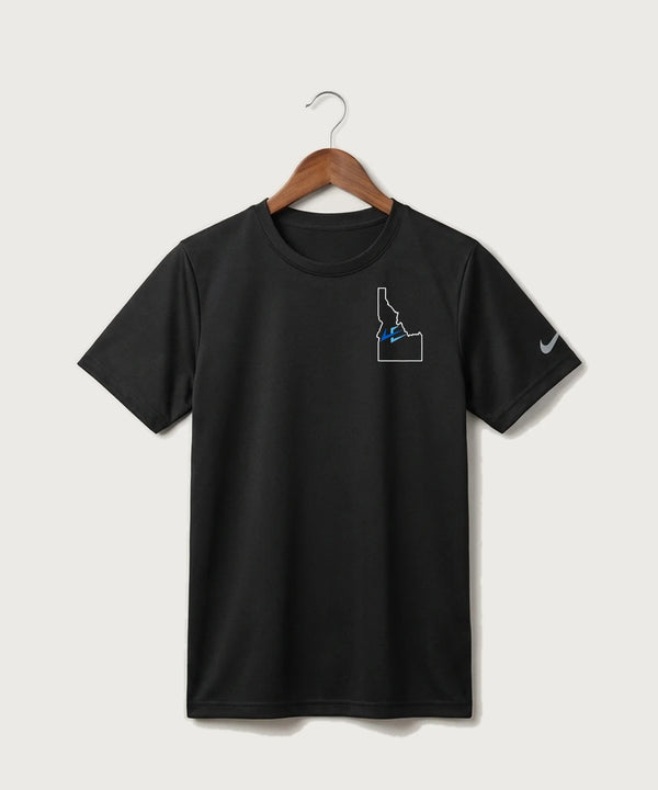 Leading Edge Idaho Team Store - Black Nike Youth Swoosh Sleeve rLegend Tee NKDX8787