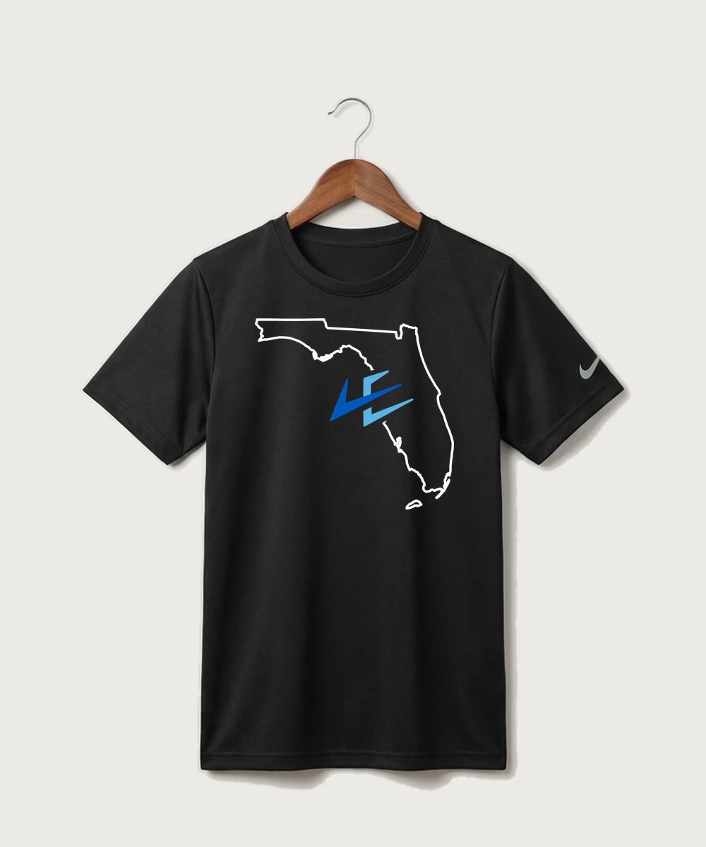 Leading Edge Florida Team Store - Black Nike Youth Swoosh Sleeve rLegend Tee NKDX8787