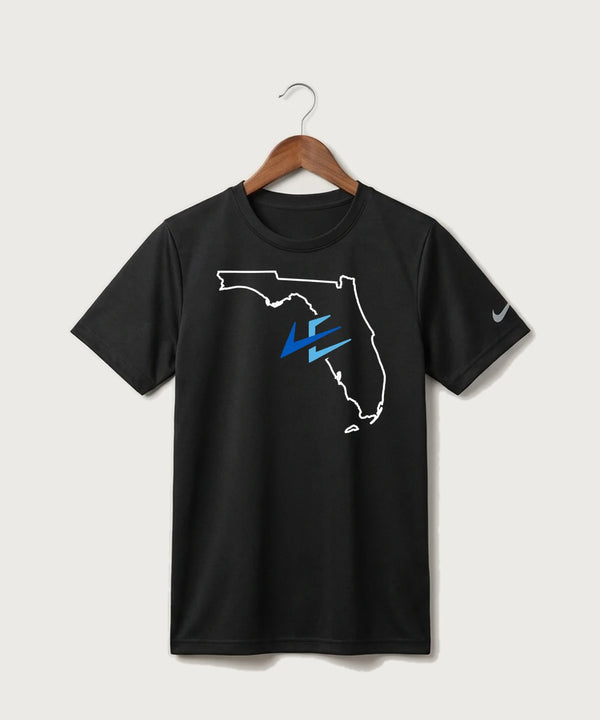 Leading Edge Florida Team Store - Black Nike Youth Swoosh Sleeve rLegend Tee NKDX8787