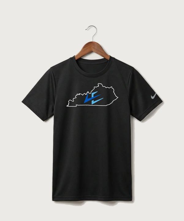 Leading Edge Kentucky Team Store - Black Nike Youth Swoosh Sleeve rLegend Tee NKDX8787