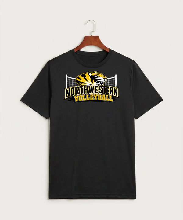 Northwestern Volleyball - Black Sport-Tek PosiCharge Competitor Tee. ST350