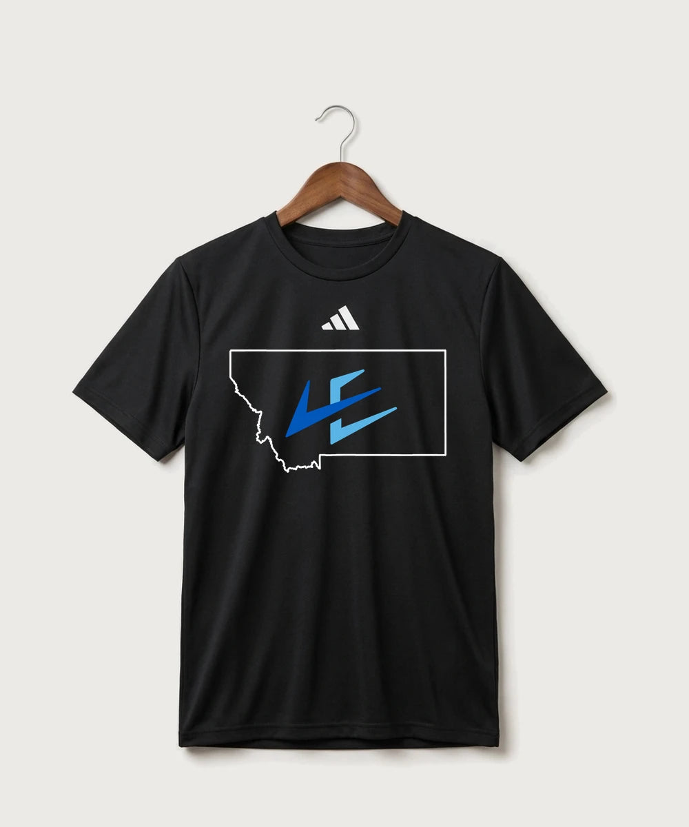 Leading Edge Montana Team Store - Black/ White Men's Pregame T-Shirt