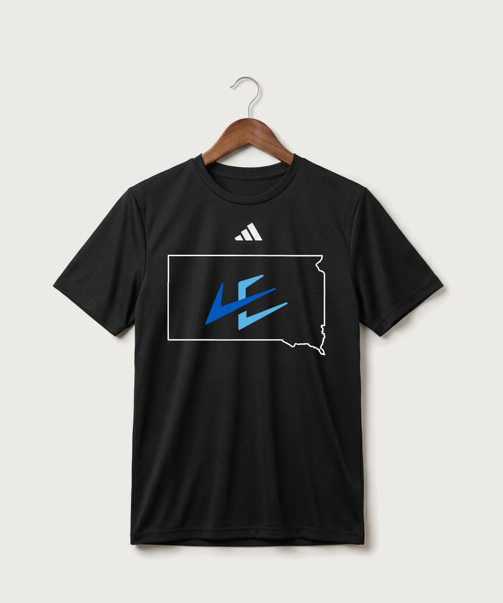 Leading Edge South Dakota Team Store - Black/ White Men's Pregame T-Shirt