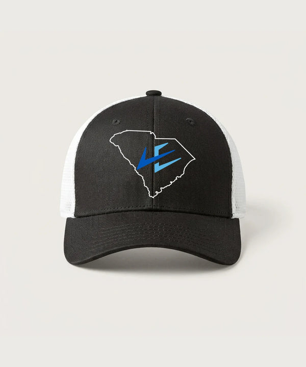 Leading Edge South Carolina Team Store - Black/ White New Era - Stretch Mesh Cap. NE1020