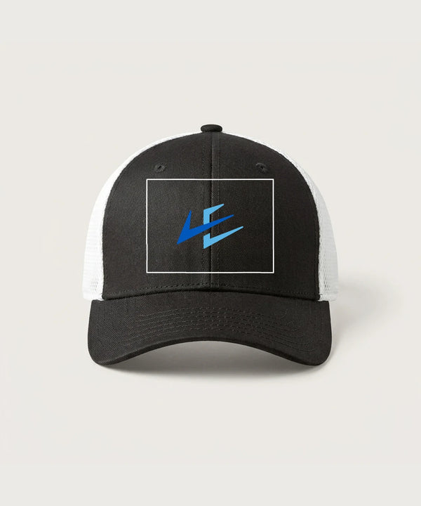 Leading Edge Colorado Team Store - Black/ White New Era - Stretch Mesh Cap. NE1020