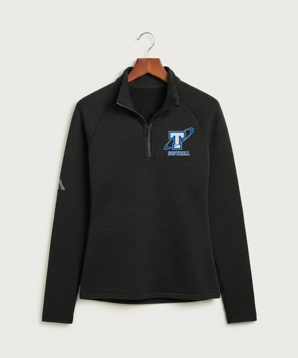 Papillion La Vista South Titan Softball Team Store - Black Quarter Zip - Left Chest