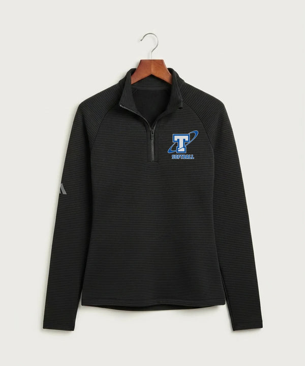 Papillion La Vista South Titan Softball Team Store - Black Quarter Zip - Left Chest